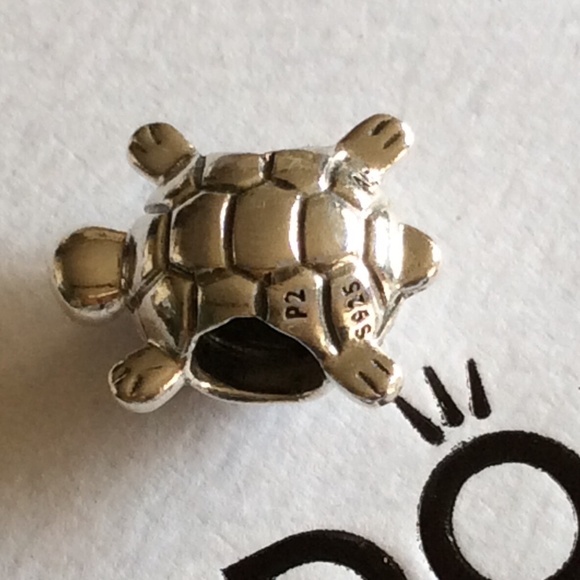 Pandora Turtle charm with clear stones - Picture 2 of 4